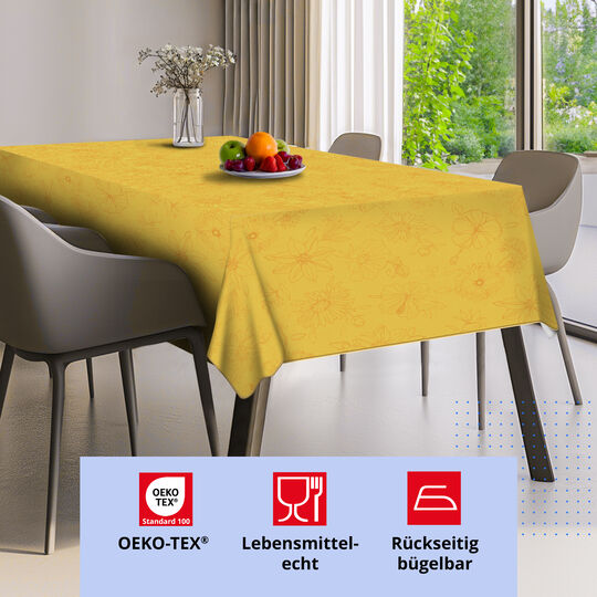 Tischdecke Manhattan Palmas gelb image number null